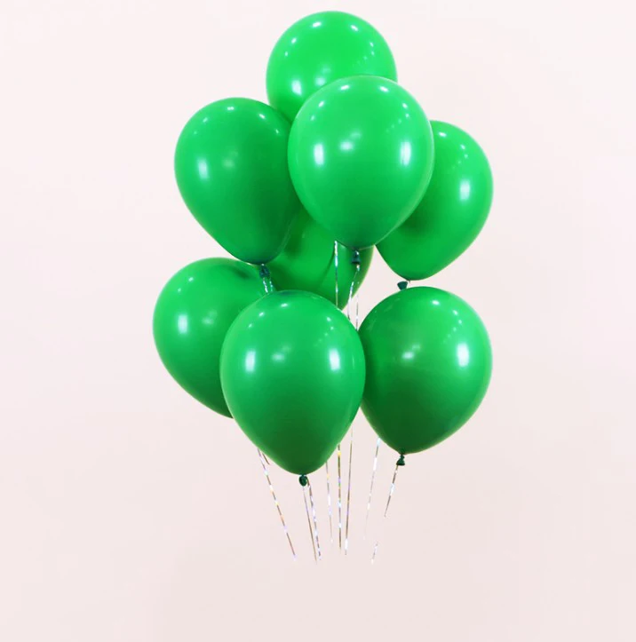 30 шт., 10 дюймов латексные шары зеленого и белого цвета, воздушные шары для Dinasour вечерние детский праздничный костюм украшения принадлежности для дня рождения свадьбы