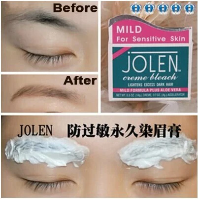 Jolen Eyeborw Cream Dyeing Eye Brow Permanent Pigment Shadow Jolen Eyeborw Cream Dyeing Eye Brow Permanent Pigment Shadow Bleach Hair Lightens Excess Dark Regurlar Mild In Eyebrow Enhancers From Beauty Health