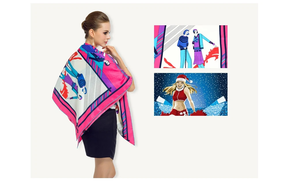 Print Silk Shawl (8)