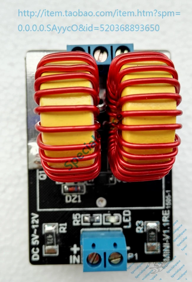 

A mini version of ZVS without induction heating tap finished Jacob Tesla ladder drive