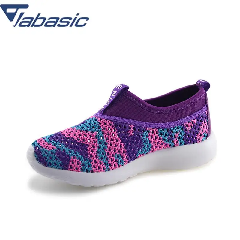 

JABASIC Hollow-out Knitted Loafers Kids Shoes 2018 New Colorful Lazy Slip-on Toddler Child Sneakers Casual Sport Shoes Kids