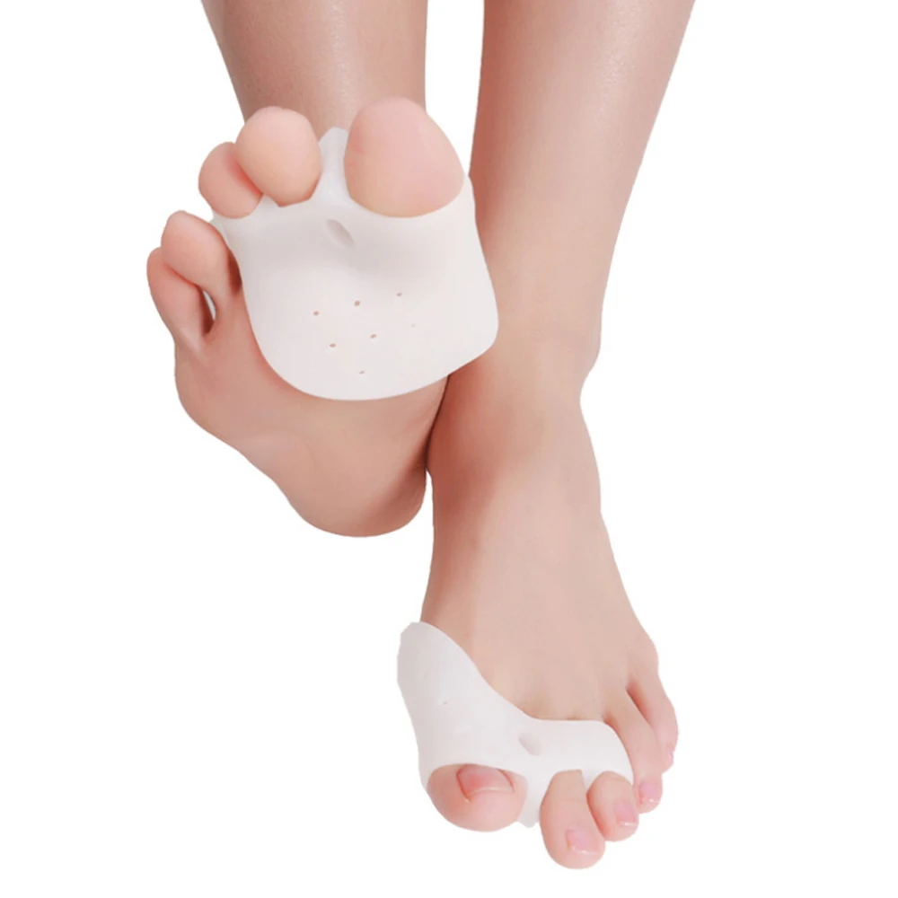 

4Pcs Silicone Bunion Toe Separator Forefoot Protector Gel Pads Hallux Valgus Orthopedic Foot Care Thumb Transverse D0430