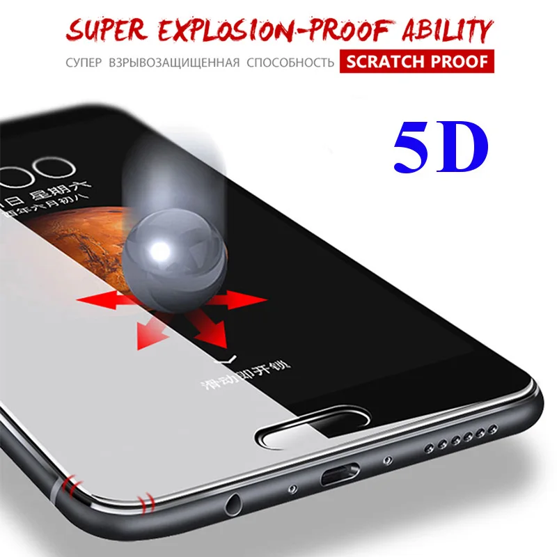 

5D Full Glue Tempered Glass Protector For Huawei P20 Lite Mate 10 Pro Upgraded 3D Full Coverage Screen Protector Film P10 Plus