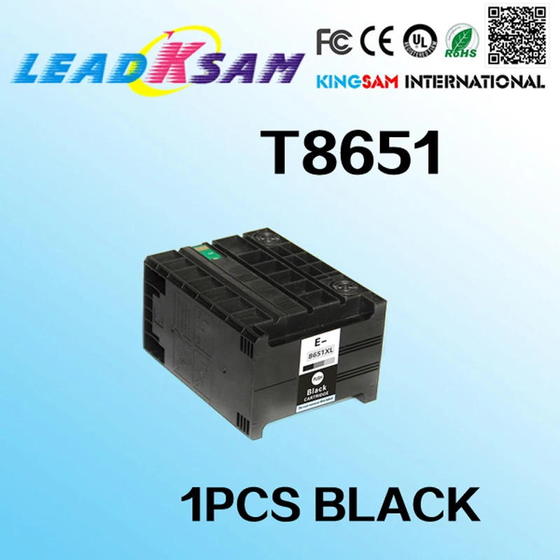 1x T8651 совместимый чернильный картридж для T8651XL EPSON рабочей силы Pro WF-M5191 WF-M5190 WF-M5690