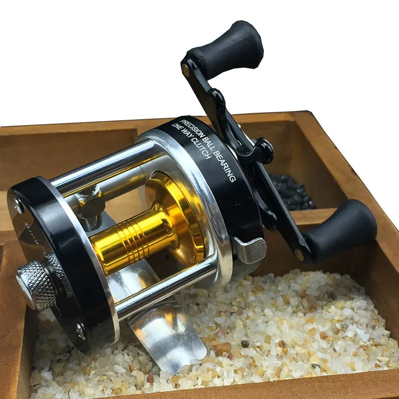 Metal Fishing Reel CL 25 Drum Type Fishing Reels 145g/pcs 3.81 Black