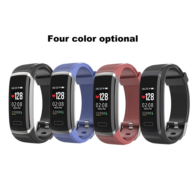 GT101 Smartband Водонепроницаемый спортивный умный браслет Bluetooth монитор сердечного ритма часы с мониторингом сна 0,96 дюймов Цвет Экран фитнес-трекер