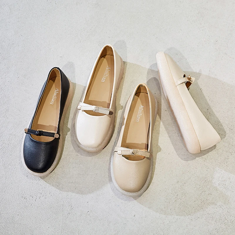 

Slip On Flats Shoes Women Soft Nurse Shoes Ladies Autumn Boat Shoes 2019 New Loafers Shoes Ladies Cute Office Casual Flats Shoes