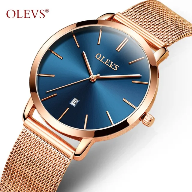 OLEVS Ultra thin Ladies Watch Luxury Women Watches Waterproof Rose Gold Steel Qu OLEVS Ultra thin Ladies Watch Luxury Women Watches Waterproof Rose Gold Steel Qu