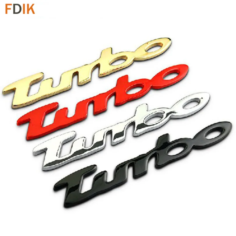 Универсальный автомобильный 3D M эмблема Turbo эмблемы символ красный/хром/черный/золотой