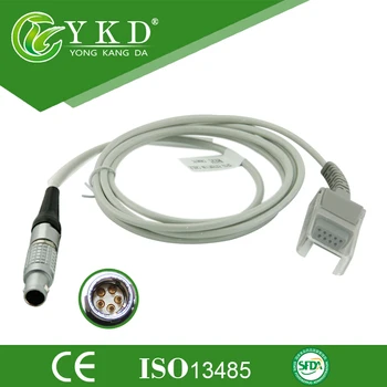 

3PCS/Lot Free Shipping for CSI 1100 501 503 Spo2 Sensor Extension Cable, Metal 5pin>DB9F