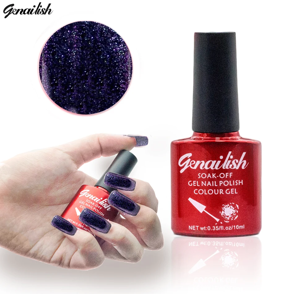 12 Colors Gel Nail Polish Long lasting UV Fingernail Gel Soak