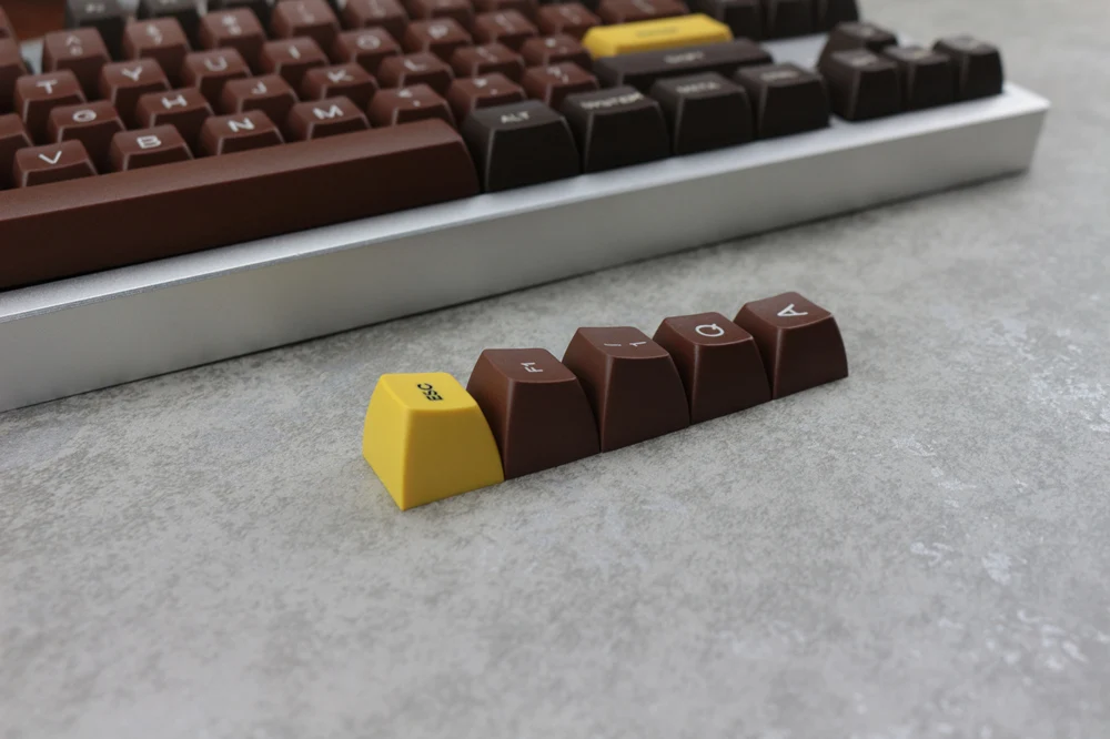 Chocolate SA profile r1 r2 r3 Etched Laser Coloring fonts PBT keycap ...