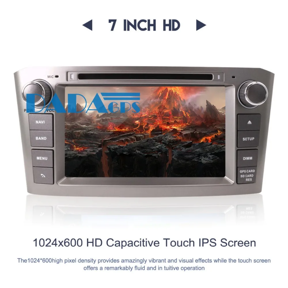Автомобильный DVD плеер с GPS навигацией 2 DIN Android 8 0 7 1 для Toyota Avensis 2002 2008 T250|double din