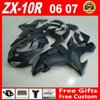 

Flat black motorbike fairing for Kawasaki zx10r fairing kit 2006 2007 fairings ABS plastic 06 07 ninja ZX-10R parts