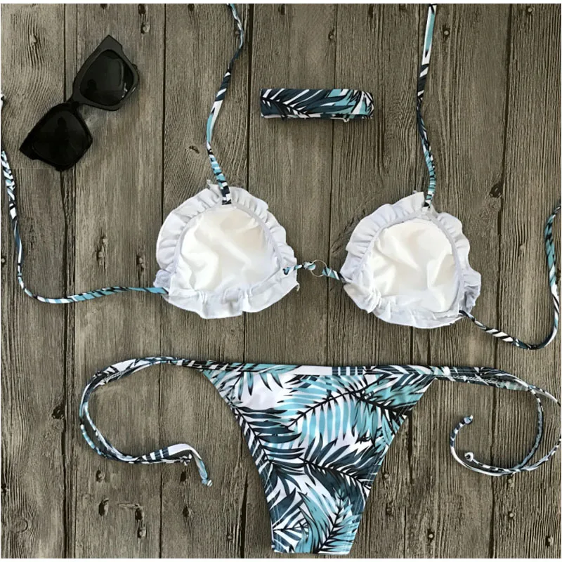 Bamboo Print Couple Swimwear_5
