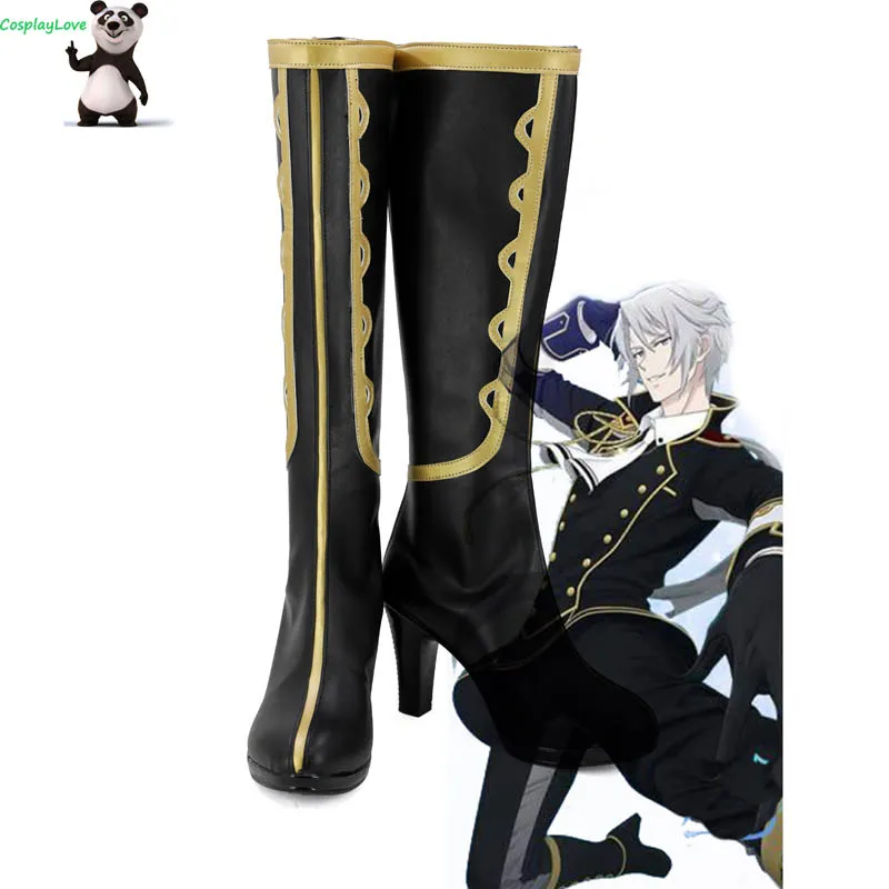 

IDOLiSH7 Trigger DIAMOND FUSION Black Cosplay Shoes Long Boots Custom Made For Hallowee Christmas CosplayLove