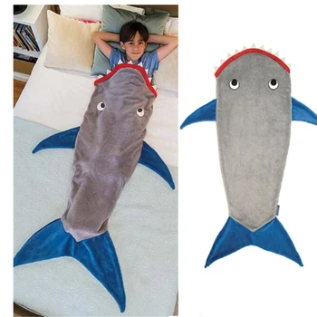 

Shark Mermaid Sleeping Bag Blanket Winter Warm Fleece Mermaid Blanket Kids Mermaid Blanket Sleep Sack Birthday Gift