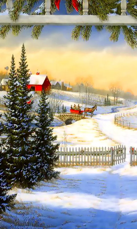 5D DIY Full Diamond Painting Mosaic Embroidery Cross Stitch Needlework Snow carriage Square Rhinestone Home Gift | Дом и сад