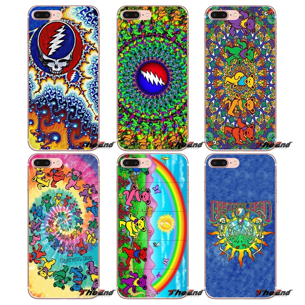 Музыкальная группа Grateful Dead чехол для телефона iPhone X 4 4S 5 5S 5C SE 6 6S 7 8 Plus Samsung Galaxy J1 J3 J5