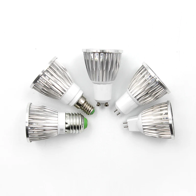 High Bright Lampada LED Lamp E27 E14 GU10 GU5.3 MR16 Bombillas LED Bulb 12V 110V 220V 3W 4W 5W Lampara Led Spotlight Warm Cool