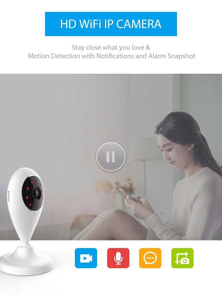 TUYA Smart Home Video Alarm Kit Concluding 720P Cameras 3 sensors 1 Siren Alarm All Support Wifi with SmartLife TUYA Smart APP_F08