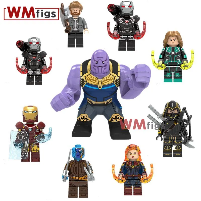 

Legoings Marvel captain Marvel Single Building Blocks Hawkeye Super Heroes thor kids Gifts toys for children Avengers Endgame