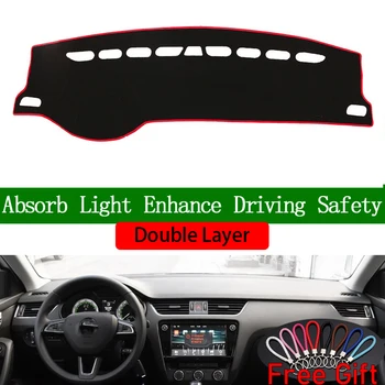 

Double Layer Car Stickers For SKODA Rapid Spaceback 2014 2015 2016 2017 2018 2019 Dashboard Cover Car Accessories Car Decals