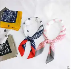 2019 новый маленький шелковый шарф Женская мода Леопардовый принт шейный платок леди Рождественский подарок повязка для волос Сумочка