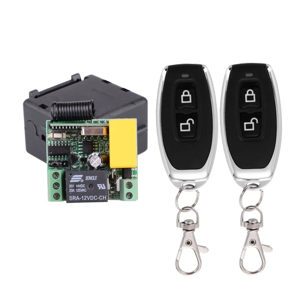 

AC 220V 10A 1CH RF 433MHz Wireless Remote Control Switch Receiver Module + Transmitter Kit For Intelligent Home