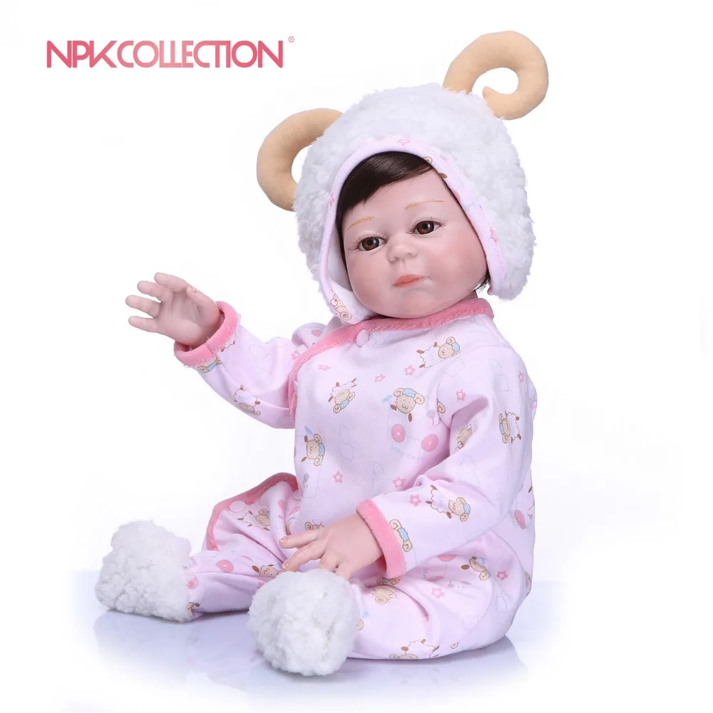 

NPKCOLLECTION 50CM Silicone Reborn Baby Doll Toys Princess Girl Doll Handmade Full Silicone Vinyl Girls Birthday Gift Play Toys