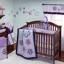 Фиолетовый Комплект постельного белья для детской кроватки из 8 предметов от NoJo, Подарочный комплект для новорожденной девочки, новое детское постельное белье, Lecho Para La Cuna De, детская кровать