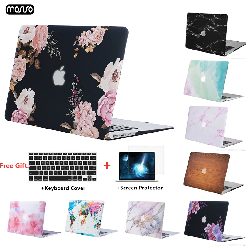 Твердый чехол для ноутбука MacBook Air 11 13 дюймов Pro Retina 12 15 с мраморным рисунком и