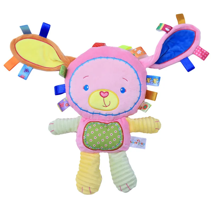 Детская милая мягкая плюшевая игрушка-погремушка в виде животного для детей, подарок для раннего развития, Подушка для сна, игрушки, колокольчики - Цвет: rabbit