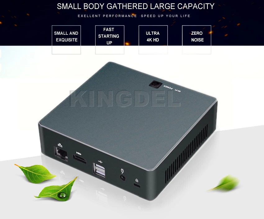 8-го поколения Intel Core i7 8550U i5 8250U четырехъядерный 8 нитей Kingdel Nuc мини-ПК UHD graphics 620 DDR4 5G AC Wifi 4K HTPC Windows10