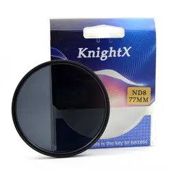 KnightX ND2 ND4 ND8 ND16 ND 52 мм 55 мм 58 мм 67 мм 77 мм Камера фильтр для объектива canon eos sony nikon 700d свет фотографии цвет