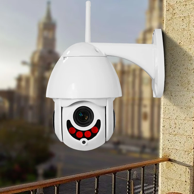 3MP Открытый IP66 PTZ 5X оптический зум Беспроводной Wi Fi IP камера iCSee приложение