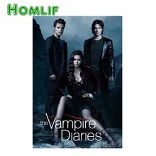 Алмазная живопись на заказ Дневники вампира 5D DIY Алмазная картина полный квадратный значок с вышивкой в виде ромба религия блонд Схипхол