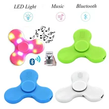 Doub K светодиодный Bluetooth спикер Спиннер пластиковые раздвижные головоломки tri-Спиннер для уменьшения стресса головоломки игрушечные Спиннеры для взрослых детей