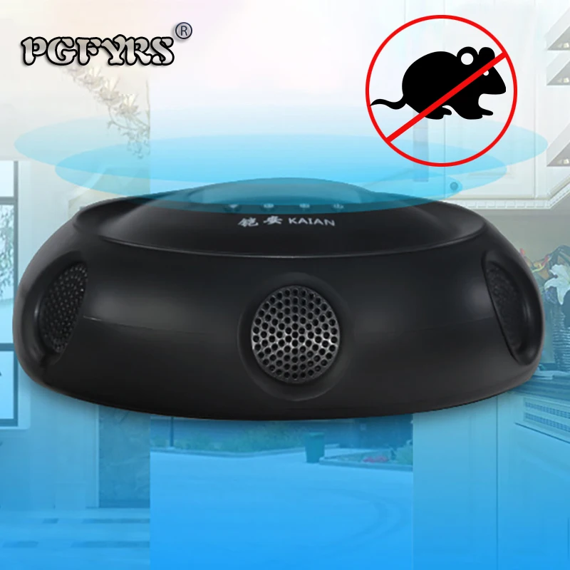 

NEW 2019 Intelligent frequency conversion electronic ultrasonic rat mouse repellent Six loudspeakers powerful mouse repellent