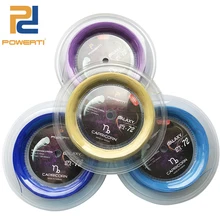 Powerti 2 carretel/lote 0.70mm corda de raquete de badminton 200m carretel gym formação badminton corda como bg65 sobre 24-32 libras