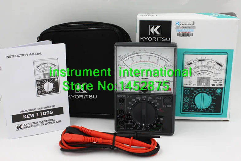 KYORITSU 1109s Analogue Multimeters with Carrying Case !!brand new!!in