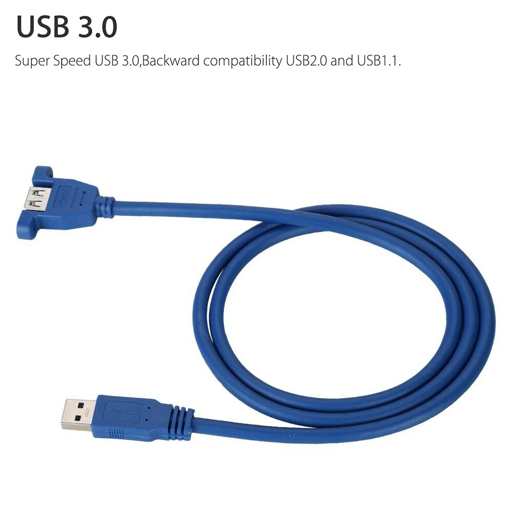 10 Pcs/pack 30cm 50cm 60cm Usb 3.0 A Male To A Female Am To Af With Screw Hole Panel Mount Extension Cable Male To Female 10 Pcs/pack 30cm 50cm 60cm Usb 3.0 A Male To A Female Am To Af With Screw Hole Panel Mount Extension Cable Male To Female