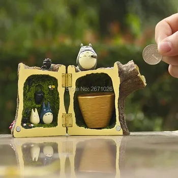 

12cm My Neighbor totoro Stub Tree Stool Piggy Bank Coin Bank Figure Dolls