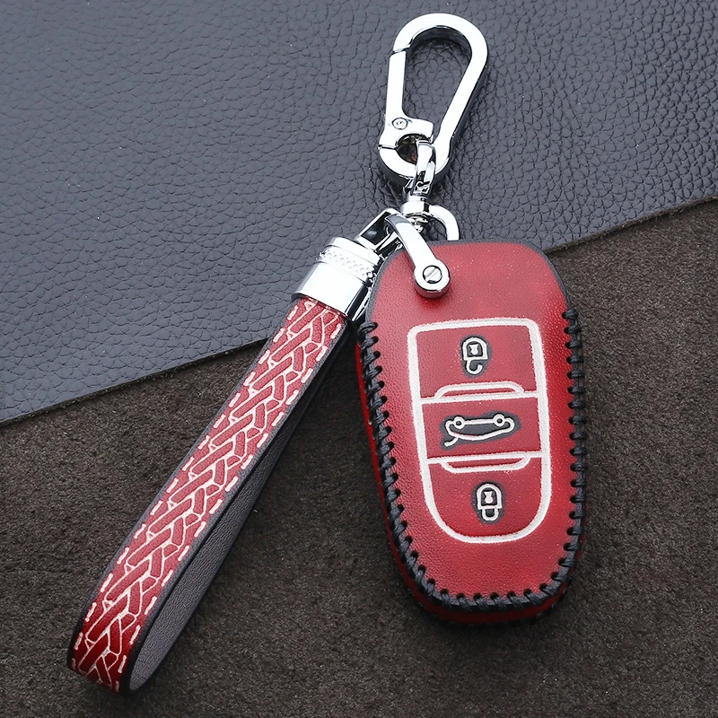 Автомобильные аксессуары из натуральной кожи для Peugeot 2008 308 3008 508 4008 408 S|Футляр