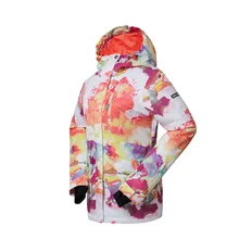 GSOU снег лыжный костюм ветрозащитная и водонепроницаемая одежда женский пиджак воздухопроницаемость анти излучения лыжный костюм