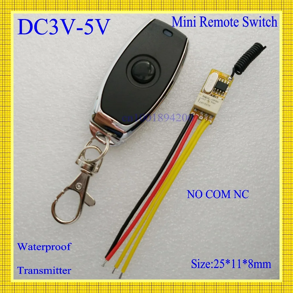 Us 9 87 21 Off Mini Button Remote Switch Battery Power Supply Wireless Switch 1a Micro Receiver Transmitter No Com Nc Output 0v Remote On