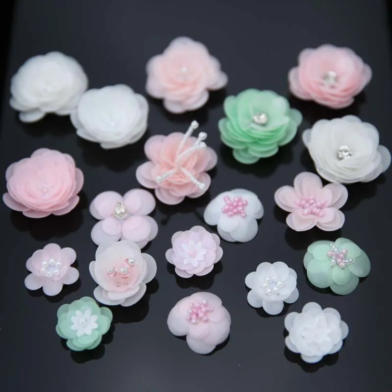 

AHYONNIEX 1 Piece Small Sequins Beaded Flower Sew On Patch for Clothing Applique for Shoes Socks Small Flower Cloth Stickers
