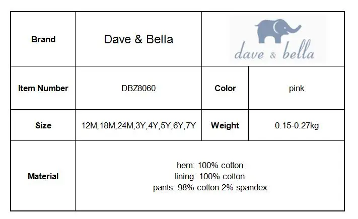 Dave Bella/осенние штаны с оборками для маленьких девочек; детские длинные штаны; брюки для малышей; DBZ8060