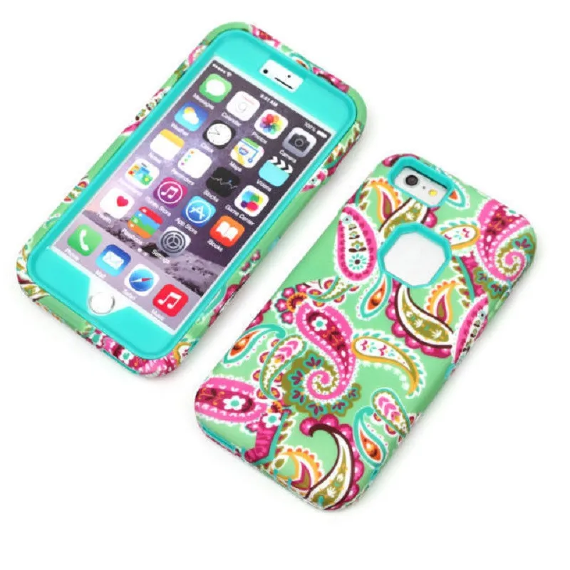 cashew flower waterdirtshockproof mobile phone Hybrid Hard Plastic case for iphone6 & 4.7 inches Pc silicon phone-case shell (10)