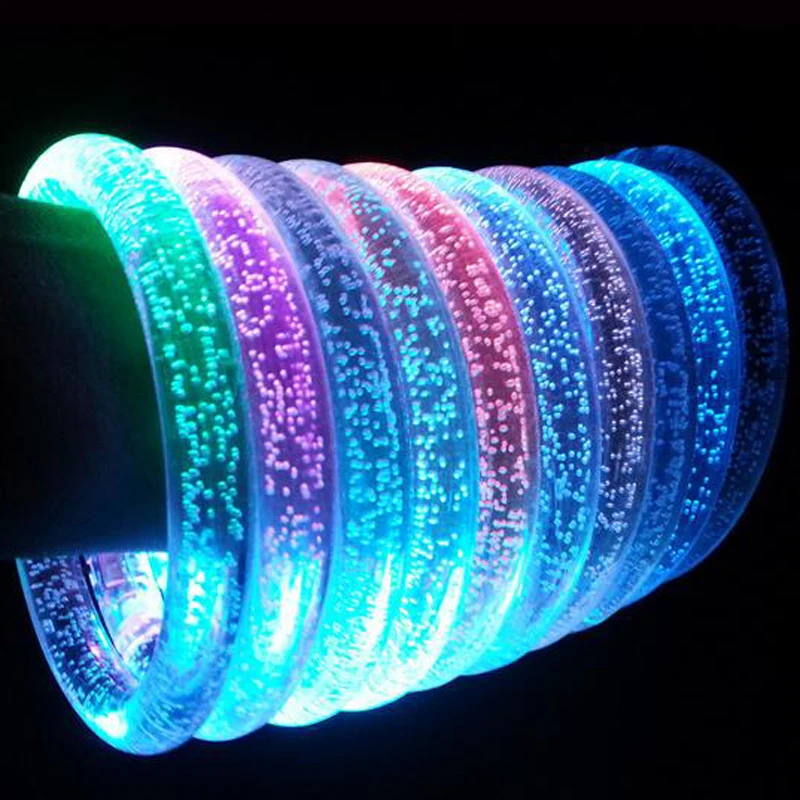 6 Pcs Light Up Plastic Acrylic Bracelets Wristbands Led Flashing 6 Pcs Light Up Plastic Acrylic Bracelets Wristbands Led Flashing Rave Glowing Dance Ktv Party Showing In Glow Supplies From Home Garden On